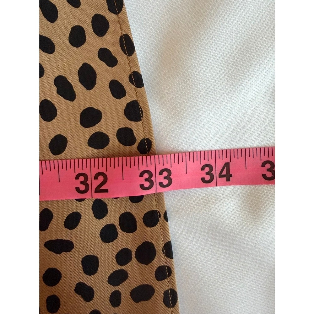 NWT J.Crew Slip Skirt in Leopard Dot Black Tan Size Large - Picture 9 of 9